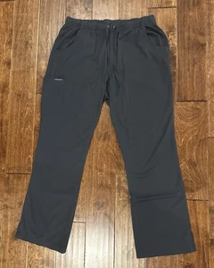 HH WORKS HEALING HANDS Scrub Pants~Women’s Large~Gray~Straight Leg~Rebecca #9560 - Picture 1 of 8