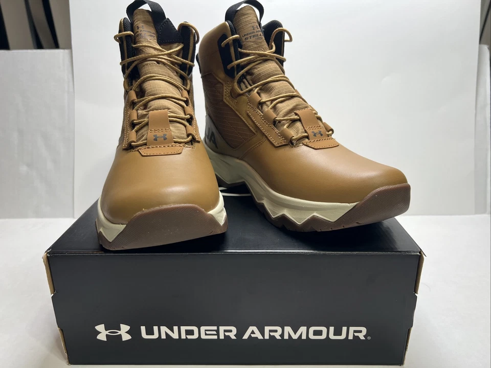 Botas Under Armour Stellar G2 para hombre 6" talla 10 Brn/Wht 3025578-200 Foto 1 de 4