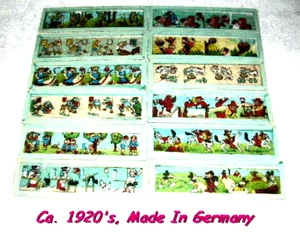 12 diapositivas de linterna mágica alemana, dibujos animados Mickey Mouse de 1920, más - Imagen 1 de 7