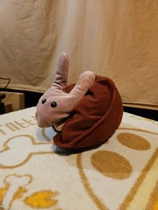 Folkmanis Folktails Furry Folk Approx 12" Brown Snail in Shell Hand Puppet Plush - Picture 1 of 12