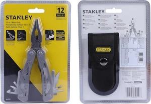 STANLEY Multitool 12-in-1 Stainless Steel Black Pouch (84-519K) Folding Pocket - Picture 1 of 7
