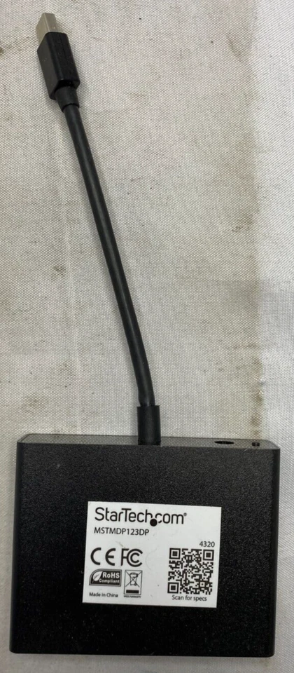 StarTech 3-Port Multi Monitor Mini to DisplayPort MST Hub Splitter MSTMDP123HD  - Image 1 of 3