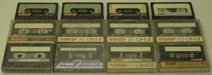 BASF Audiokassetten 12 Stück, Chromdioxy/Super/Super2/Extra2,Maxima2, meist C-90 - Bild 1 von 2