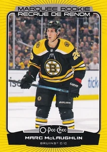 2022-23 O-Pee-Chee Marc McLaughlin Carpa Frontera Amarilla Novato (RC) Bruins - Imagen 1 de 2