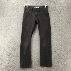 Levis 511 Skinny Slim Jeans Youth 14 Reg  Grey Denim Cotton Mid Rise Zip Fly - Picture 1 of 19
