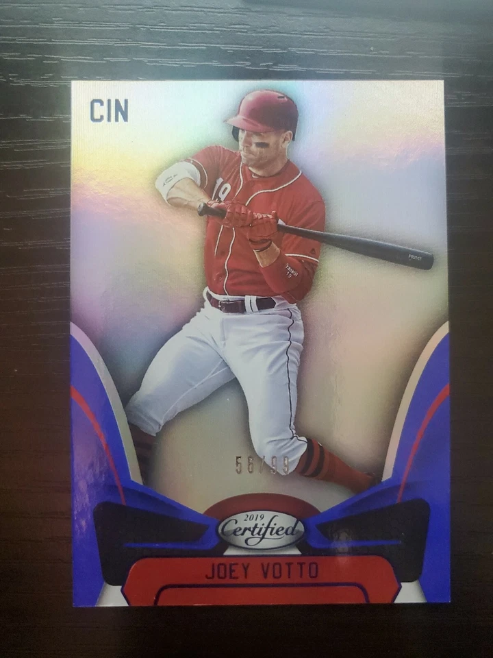 2019 PANINI CERTIFIED BASEBALL MIRROR BLUE #15 JOEY VOTTO 56/99 REDS - Image 1 of 1