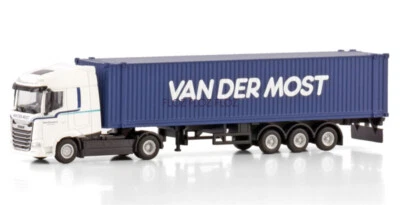 1:87 for WSI for DAF for XG 4X2 CONTAINER TRAILER 45 FT-3 AXLE for Van der Most - Image 1 of 4