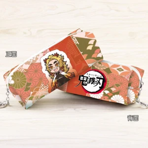 Demon Slayer Kimetsu no Yaiba Rengoku Kyoujurou PU Leather Pencil Pen Case Bag - Picture 1 of 1