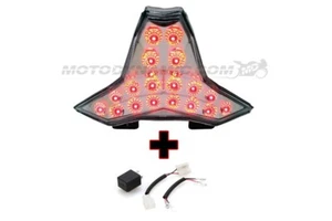fits 24-25 Kawasaki Ninja ZX-6R ZX6R SEQUENTIAL Turn Signal LED Tail Light Clear - Picture 1 of 1