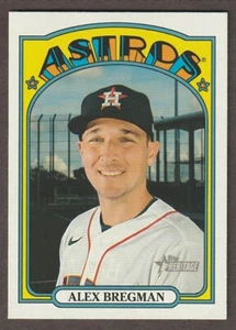 2021 Topps Heritage #163 Alex Bregman Team Color Swap Variation Houston Astros - Picture 1 of 2