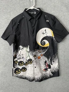 Camicia Loungefly Nightmare Before Christmas Jack manica corta con bottoni - Foto 1 di 8
