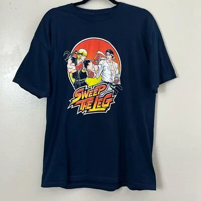 Bustedtees sweep the leg black graphic tee men’s XL - Image 1 of 4