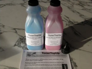 Cyan & Magenta Toner Nachfüllflaschen für Brother HL-2600CN TN-03C TN-03M non OEM - Bild 1 von 2