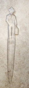 FULLER Clear Letter Opener Desktop Collectible Traveling Salesman with briefcase - Picture 1 of 5