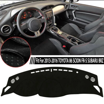 Tapete de tablero de instrumentos cubierta tapete de tablero para Toyota 86 Scion FR-S Subaru BRZ 2013-2016 Foto 1 de 4