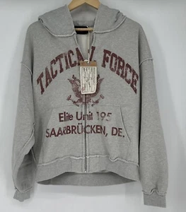 No Faith Studios TACTICAL FORCE ZIPPER VINTAGE Grey Men's 1 (Small /Medium) NWT - Picture 1 of 7