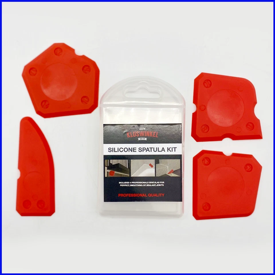 Fugenglätter Set Silikonspachtel Silikonglätter Fugenabzieher Abzieher 4tlg - Bild 1 von 4