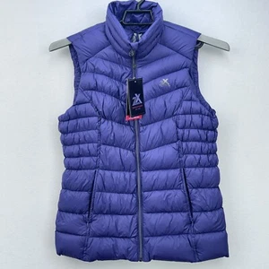 Zero Exposure Puffer Vest Women Medium Purple Ink Down Puffer Jacket Packable - Picture 1 of 16