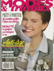 Modes et travaux N°1048 mars 1988 Couture Tricot page poupée  - Picture 1 of 3