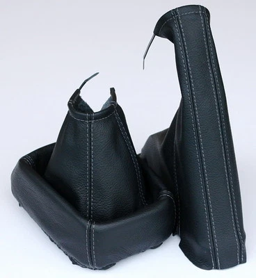 Bolsa de cambio + bolsa de freno de mano HILO GRIS adecuado para OPEL VECTRA A año 88-95 cuero