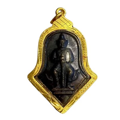 Thao Wessuwan Dios Gigante Amuleto Tailandés Año 2002 Fortuna Riqueza Foto 1 de 4