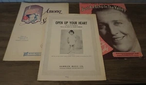 [Lot of 3] Vintage Antique Sheet Music / Song Books 12"x9" (era 1927-1953) - Picture 1 of 7