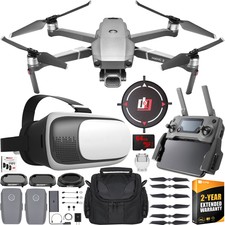 DJI Mavic 2 Pro Drone with Hasselblad Camera + 2x Battery FPV VR Headset Bundle