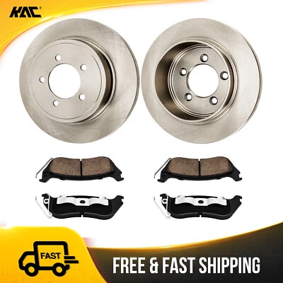 Rear Disc Rotors + Brake Pads For Mercury Mountaineer 2006-2010 Ford Explorer - Image 1 of 4