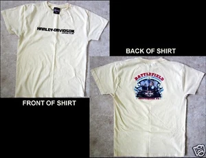 Camiseta amarilla HARLEY DAVIDSON Gettysburg PA Battlefield talla mediana - Imagen 1 de 1