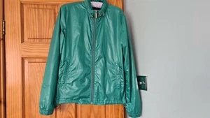 Calvin Klein jeans ladies Green Vintage Rain Jacket con capucha oculta M 1978 - Imagen 1 de 4