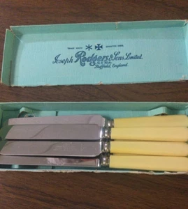 Antique Joseph Rodgers & Sons Cutlers To His Majesty Kitchen Cutlery Set of 6 - Picture 1 of 3