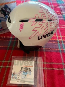 Helmet - Ski & Snowboard UVEX Airwing  XS-M 55-58cm White Snowflake Pink w/box. - Picture 1 of 3