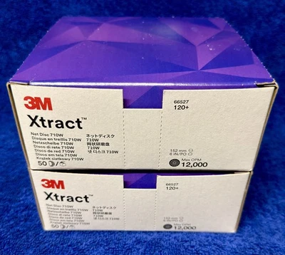 3M 66527 710W Xtract 6" 120 Sanding Discs Cubitron II Hook and Loop 100 (2X 50)