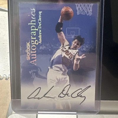 1999-00 SkyBox Premium #NNO Andrew DeClercq Autographics - Image 1 of 2