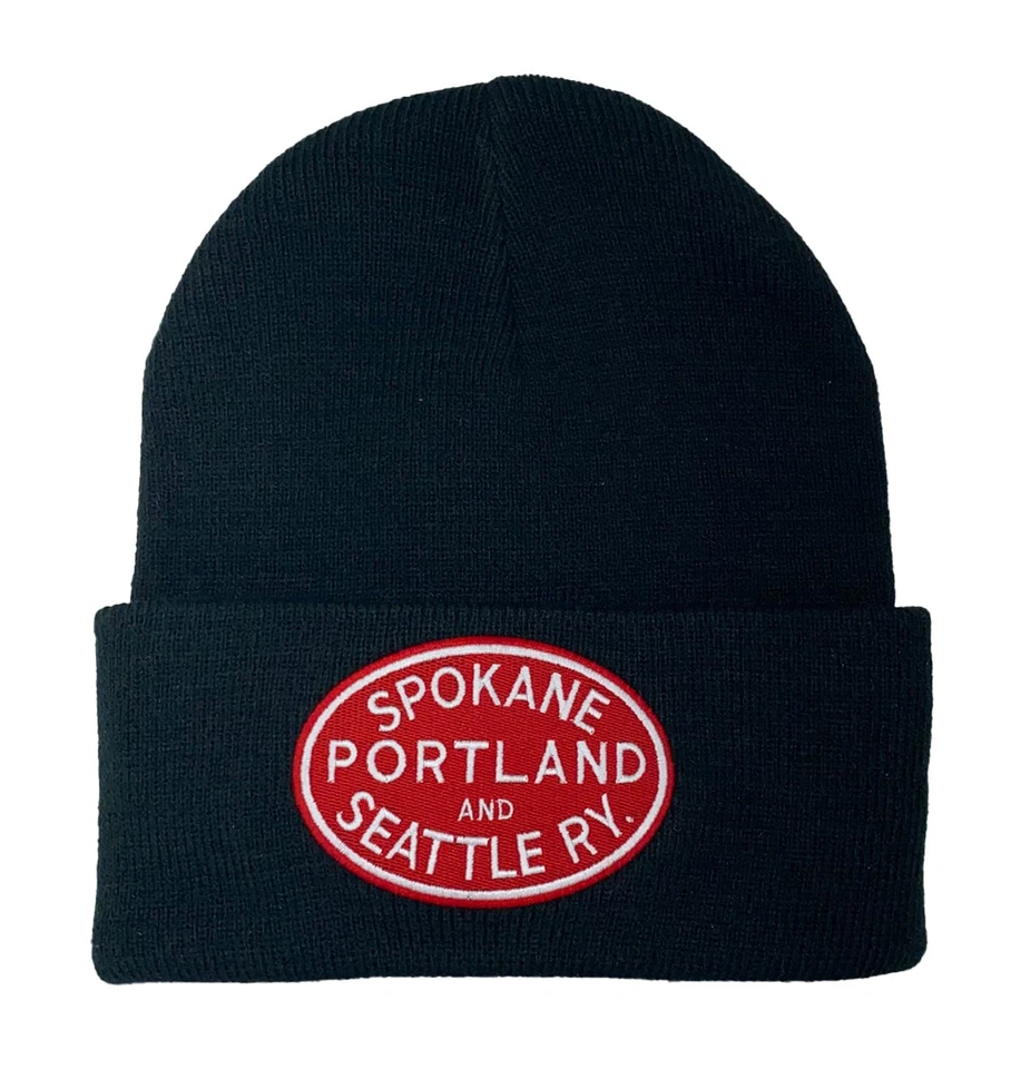 Spokane Portland & Seattle Railway Embroidered Beanie Cap #40-0059BN Foto 1 de 1
