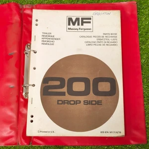 Massey Ferguson 200 Drop Side Parts Book - Bild 1 von 7