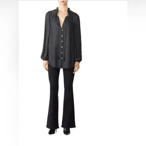 Show Me Your Mumu Small Black Cheetah Alicia Tunic Shirt - Picture 1 of 8