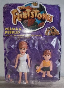Figura de acción Wilma & Pebbles de colección de los 90 The Flinstones película juguete conjunto Mattel NUEVO - Imagen 1 de 10