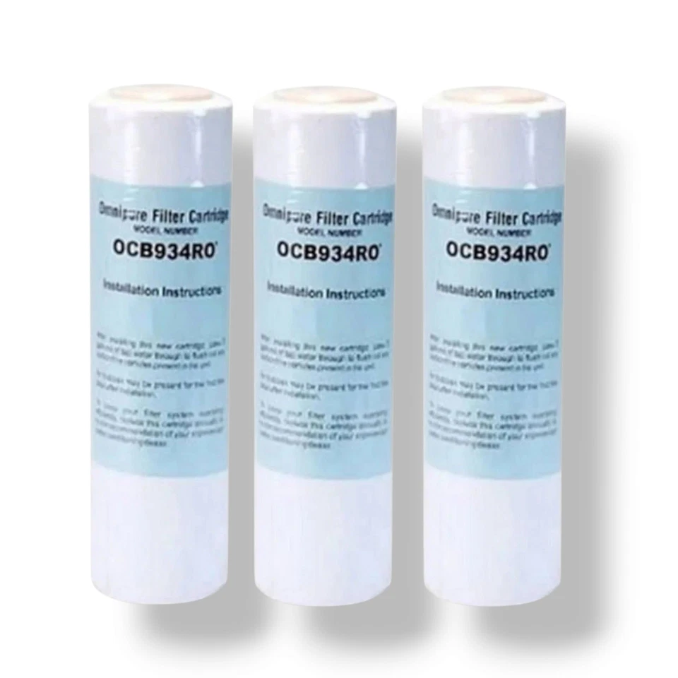 Omnipure OCB934RO-T33 Inline Coconut Carbon Filter – 3” x 9.75” - 3PK - Image 1 of 1