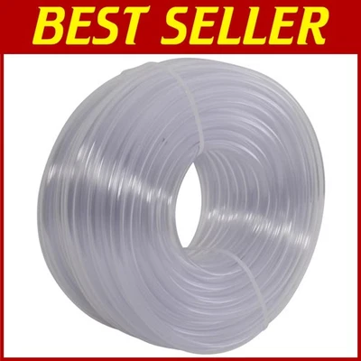 Versatile Clear PVC Tubing, 3/8" ID x 1/2" OD, 100 Ft Length - Image 1 of 4