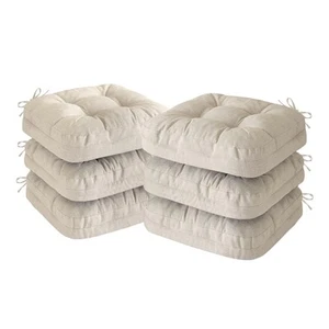 Chair Cushions, Foam Dining Chair Cushions, Tufted Indoor Chair Pads, Set of ... - Picture 1 of 7