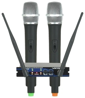 VocoPro UHF-28-9 Dual Channel UHF Wireless Microphone System - Image 1 of 4