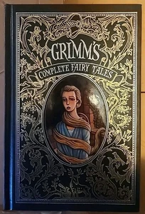 GRIMM'S COMPLETE FAIRY TALES Leather Bound Gold Edge BOOK - Picture 1 of 3