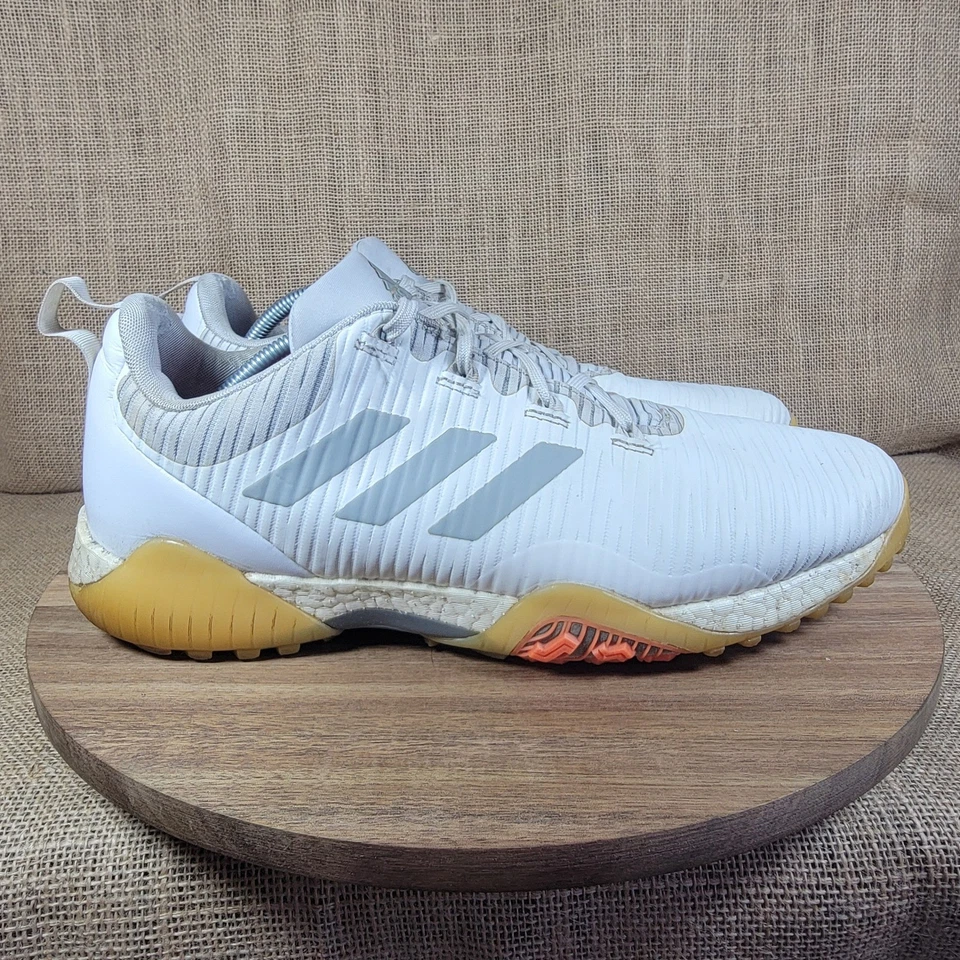 Zapatos de golf Adidas Codechaos sin clavos Boost amortiguación para hombre talla 13 goma blanca Foto 1 de 4