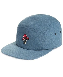 Sun + Stone Mens Mushroom Graphic Hat in Denim Blue-O/S - Picture 1 of 3