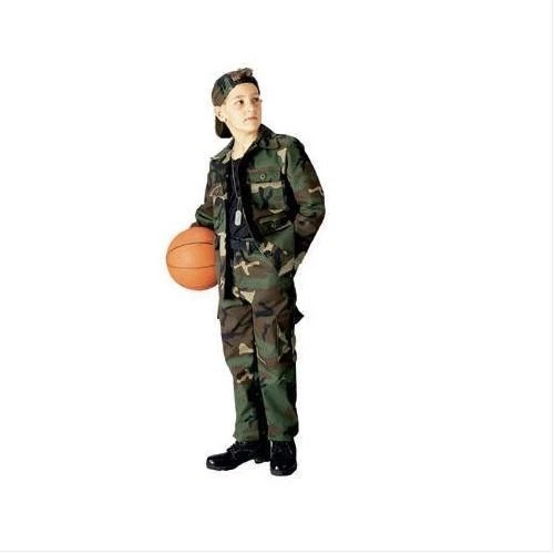 KIDS WOODLAND CAMO BDU 3PC SET ARMY BOYS CAMO YOUTH  Size 2-20 - Image 1 of 1