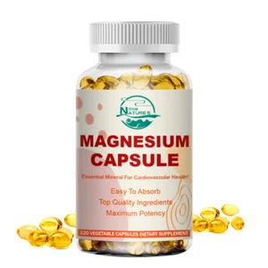 Magnesium Glycinate 500mg-High Absorption,Improved Sleep,Stress & Anxiety Relief - Picture 1 of 10