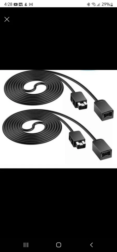 2PCS 10ft Controller Extension Cable Cord For Super Nintendo NES Classic Edition - Image 1 of 1