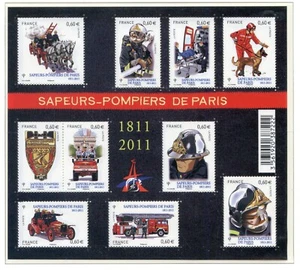 PHOTO CONTRACTUELLE / TIMBRE FRANCE NEUF FEUILLET N° F4582 ** SAPEURS POMPIERS - Photo 1/1