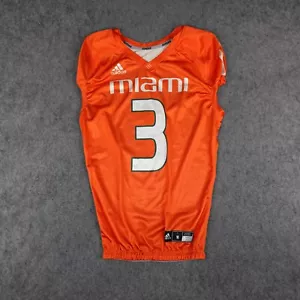 Miami Hurricanes Football Jersey Mens Medium Team Issued Practice Sebastian #3 - Picture 1 of 11